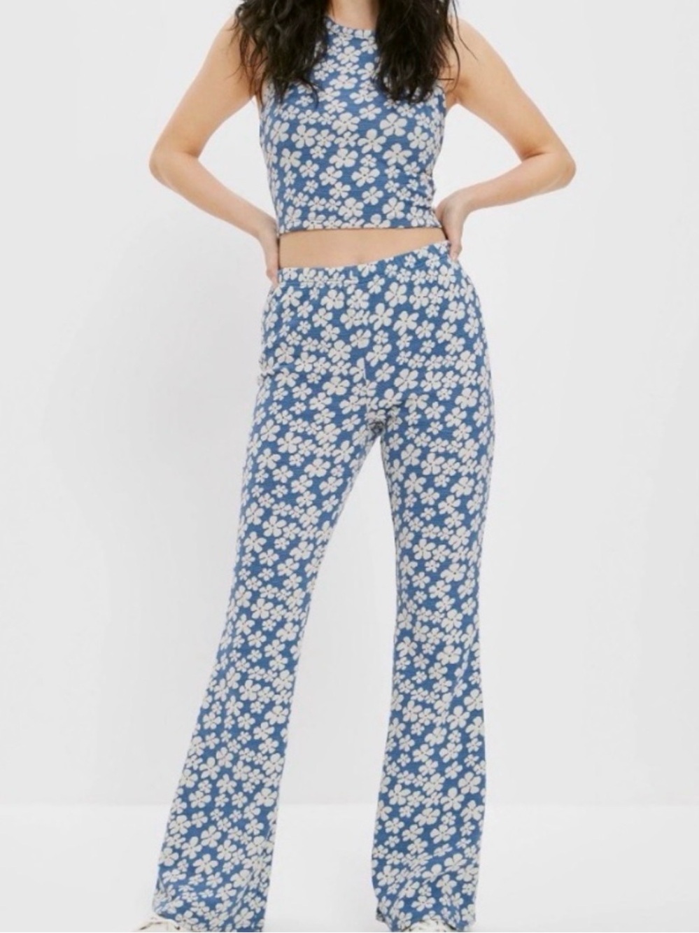 American Eagle Blue Floral Set